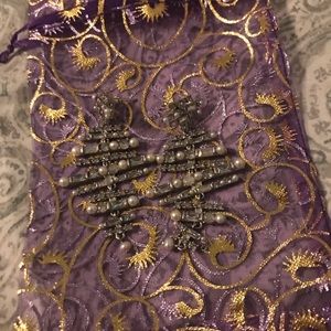 Kendra Scott Madelyn Silver Statement Earrings in White Mix